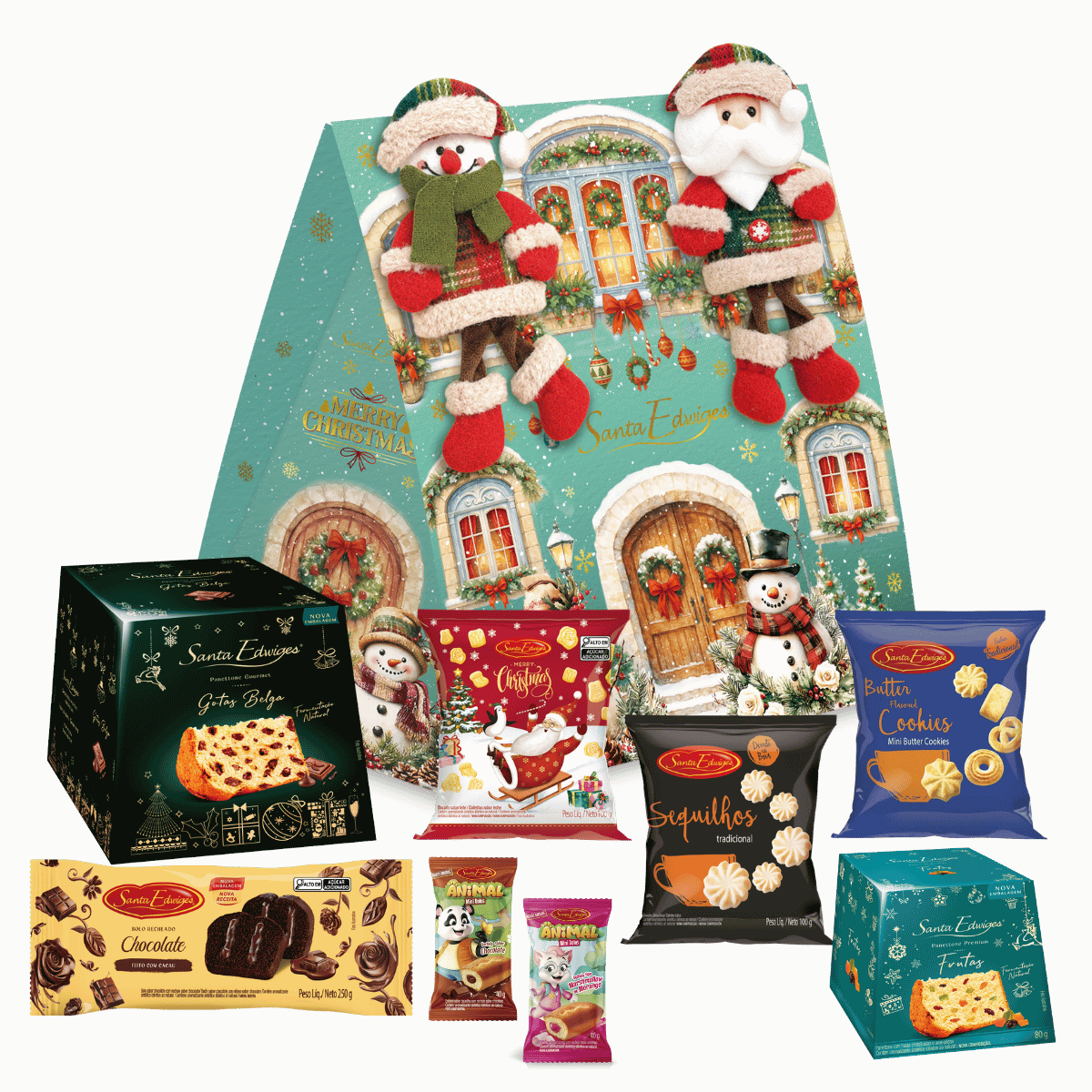 Kit Natalino Christmas Dolls
